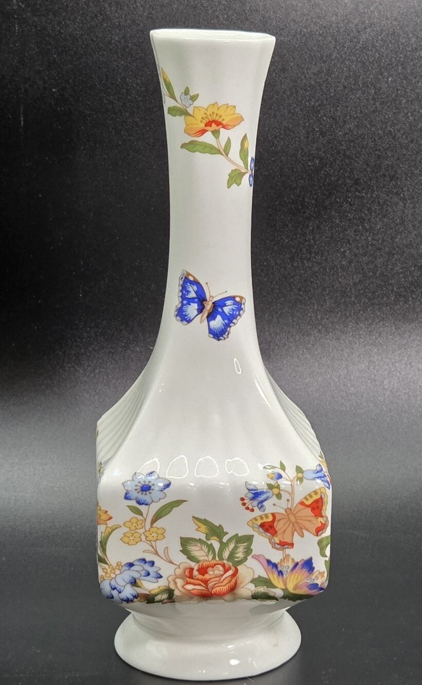 Beautiful Aynsley βCottage Garden" Unique 7β Bud Vase Bone China England NEW